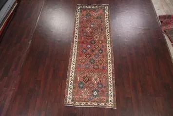 Vintage Bakhtiari Persian Runner Rug 4x10