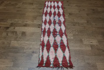 Vintage Moroccan Runner Rug 2x9