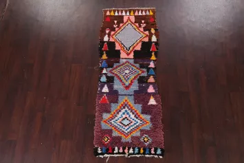 Vintage Moroccan Runner Rug 2x7