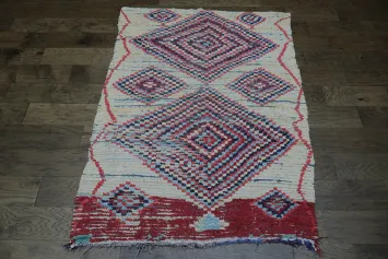 Geometric Moroccan Area Rug 4x6