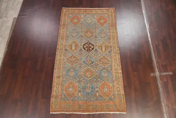 Antique Vegetable Dye Bakhtiari Persian Rug 5x10
