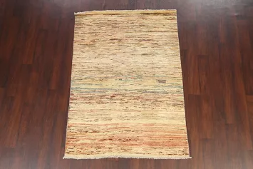 Gabbeh Kashkoli Wool Area Rug 4x6