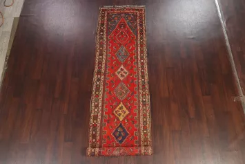 Antique Vegetable Dye Heriz Bakhshayesh Runner Rug 3x14