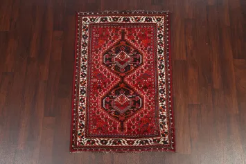 Red Shiraz Persian Wool Rug 4x5
