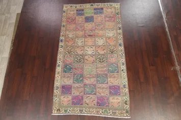 Vintage Bakhtiari Persian Handmade Rug 5x9