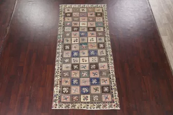 Vintage Bakhtiari Persian Runner Rug 4x9