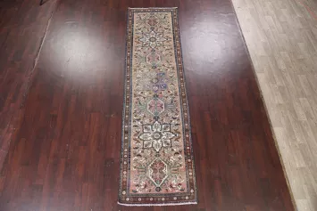Vintage Heriz Persian Runner Rug 3x12
