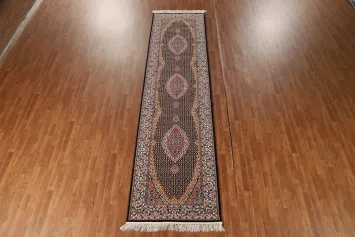 Traditional Tabriz Mahi Persian Runner Rug 3x13