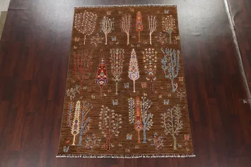 Vegetable Dye Ziegler Handmade Area Rug 6x8