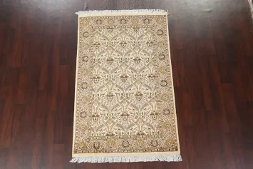 Vegetable Dye Aubusson Handmade Rug 4x6