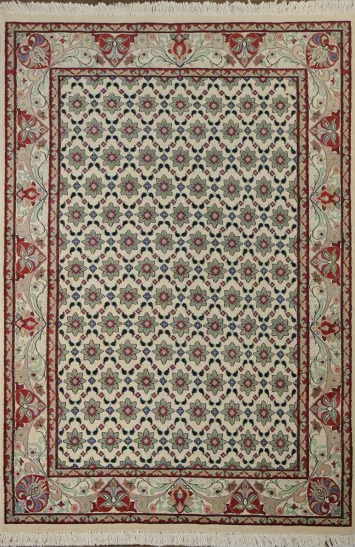 Vegetable Dye Aubusson Wool Area Rug 4x6