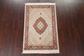 Vegetable Dye Tabriz Mahi Wool Area Rug 4x6