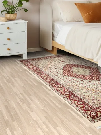 Vegetable Dye Tabriz Mahi Wool Area Rug 4x6