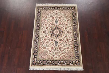 Vegetable Dye Handmade Tabriz Wool Area Rug 4x6