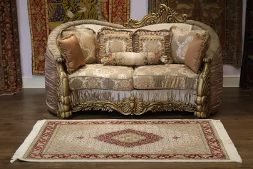 Vegetable Dye Tabriz Mahi Wool Rug 4x6