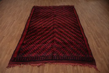 Traditional Handcrafted Geometric Moroccan Area Rug 7x11