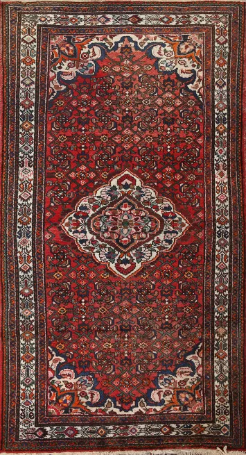 Red Hamedan Persian Area Rug 5x8