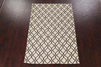 Wool Trellis Contemporary Rug 5x8