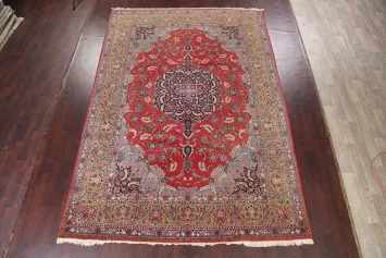 Vegetable Dye Kashan Persian Area Rug 9x13