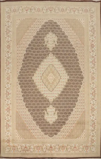 Vegetable Dye Tabriz Mahi Persian Area Rug 10x14