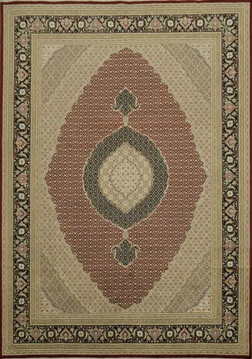 Vegetable Dye Tabriz Mahi Persian Area Rug 10x14