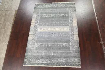 Vegetable Dye Gabbeh Kashkoli Wool Area Rug 7x10