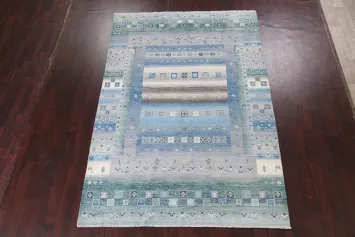 Vegetable Dye Gabbeh Kashkoli Wool Area Rug 7x10