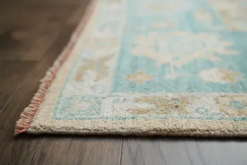 Vegetable Dye Oushak Turkish Wool Area Rug 9x12