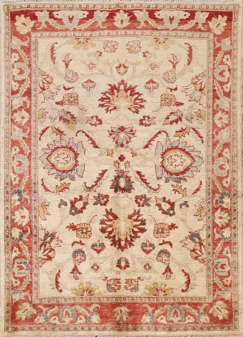 All-Over Peshawar Chobi Wool Area Rug 5x6