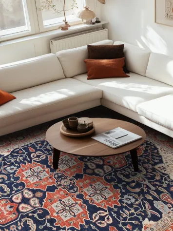 Vegetable Dye Heriz Serapi Handmade Area Rug 9x12