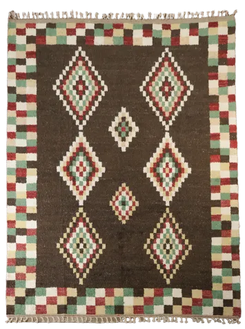 Modern Moroccan Handmade Wool Area Rug 8x10