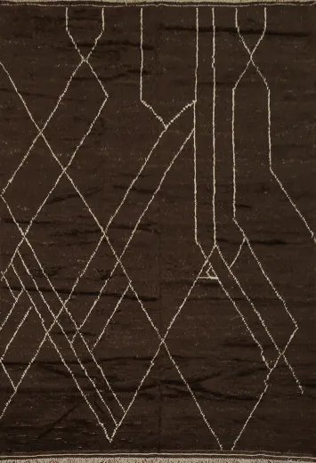 Handmade Moroccan Wool Area Rug 8x11