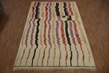 Wavy Line Moroccan Large Rug 10x15 to Enhance Your Living Room Decor