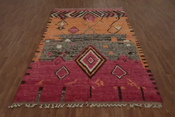 Tribal Moroccan Handmade Area Rug 7x11