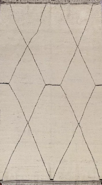 Trellis Moroccan Handmade Area Rug 6x10