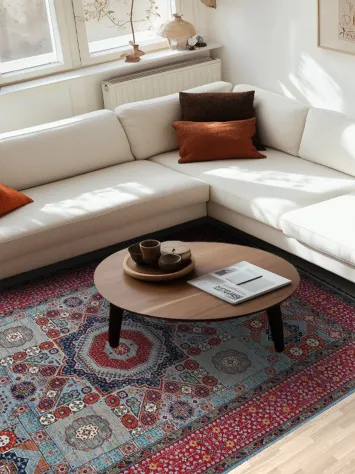 Vegetable Dye Mamluk Oriental Area Rug 7x10