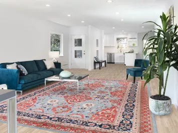 Vegetable Dye Heriz Handmade Area Rug 9x12