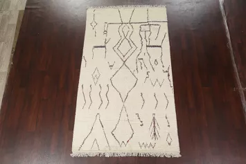 Tribal Moroccan Handmade Area Rug 5x8