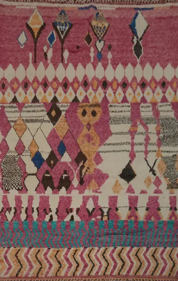 Chic Vibrant Moroccan Large Area Rug 10x14 Contemporary Home Décor