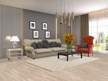 Wool Moroccan Oriental Area Rug 5x8