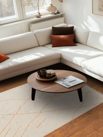 Wool Moroccan Oriental Area Rug 5x8