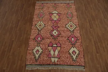 Geometric Moroccan Wool Area Rug 6x10