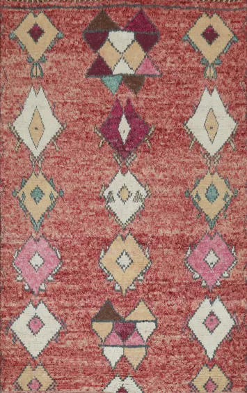 Warm Multicolor Vintage Patterned Rug For Classic Style 6x9 ft