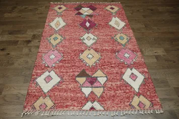 Warm Multicolor Vintage Patterned Rug For Classic Style 6x9 ft