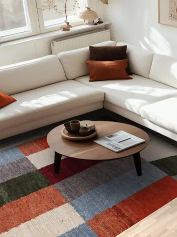 Geometric Moroccan Wool Area Rug 6x9