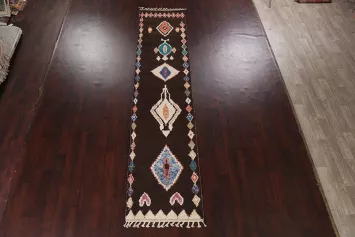 Tribal Moroccan Handmade Runner Rug 3x13