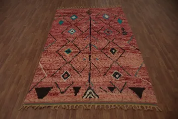Tribal Moroccan Handmade Area Rug 6x10