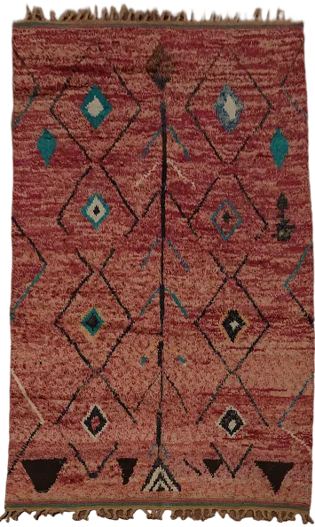 Tribal Moroccan Handmade Area Rug 6x10