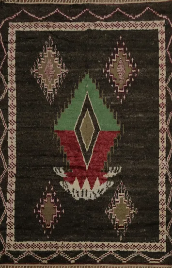 Tribal Moroccan Wool Area Rug 8x11