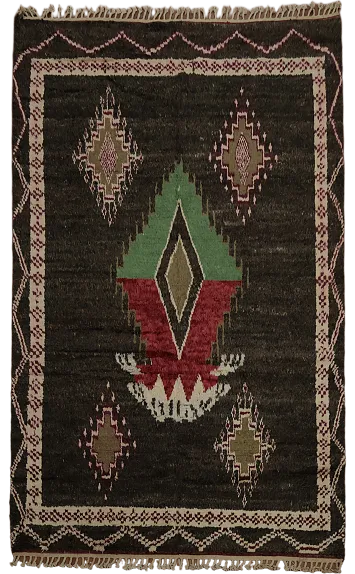 Tribal Moroccan Wool Area Rug 8x11